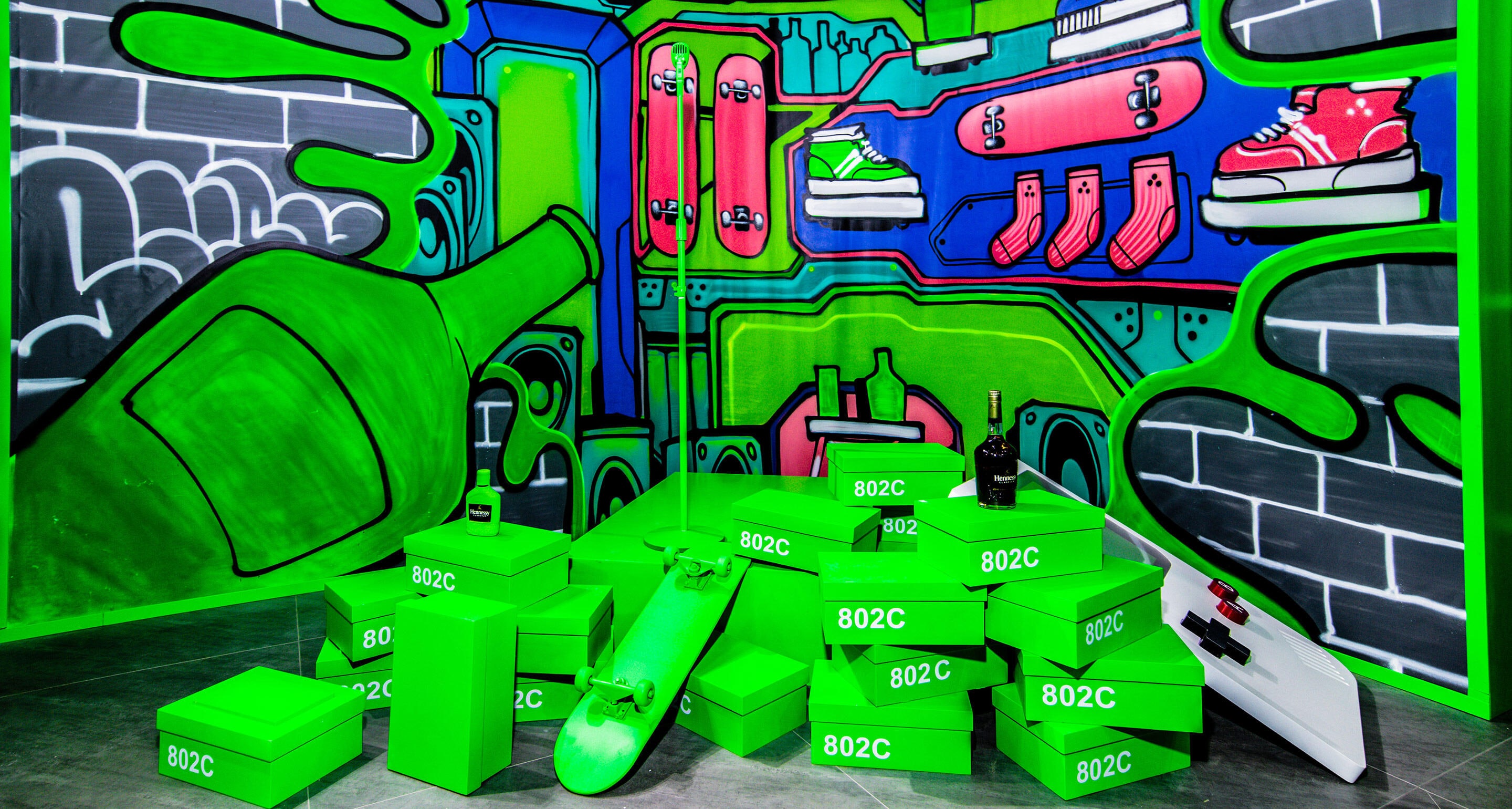 Hennessy Classivm booth at Sneaker Con 