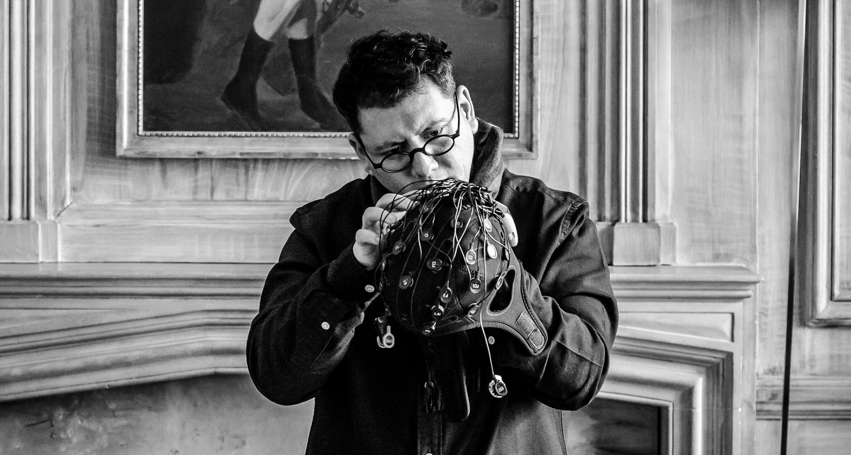 Mr. Andol preparing to capture the Tasting Committees sensory experiences