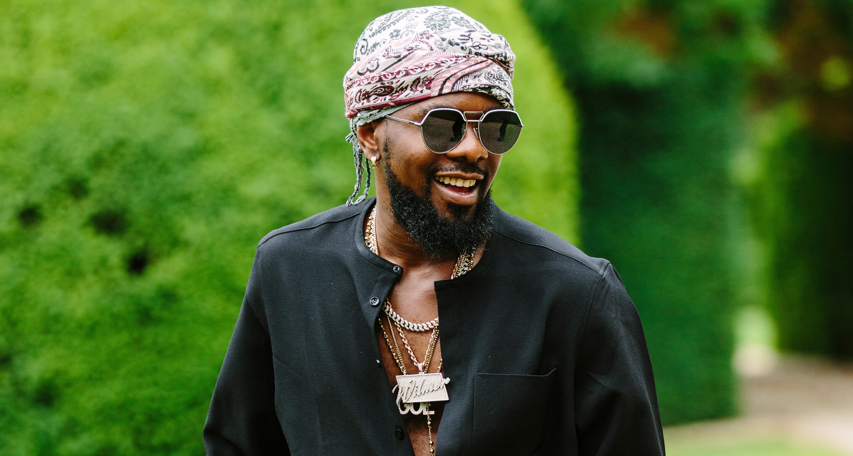 Patoranking in Cognac garden